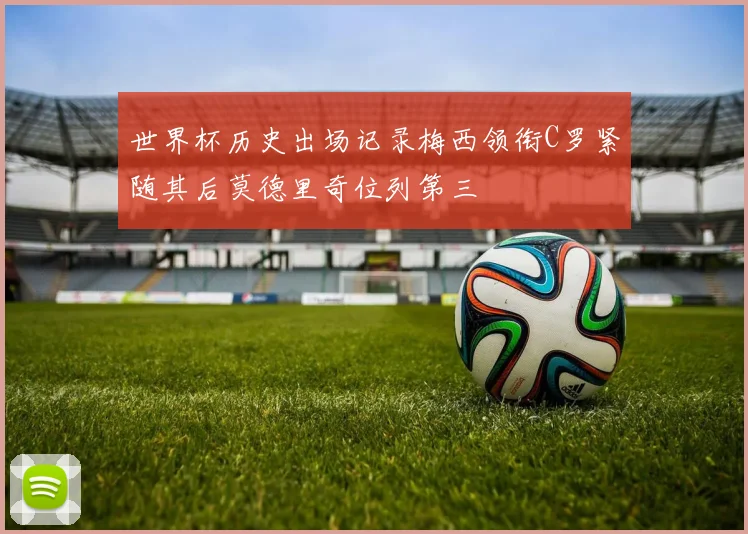 世界杯历史出场记录梅西领衔C罗紧随其后莫德里奇位列第三